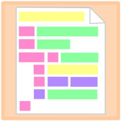 Script with background